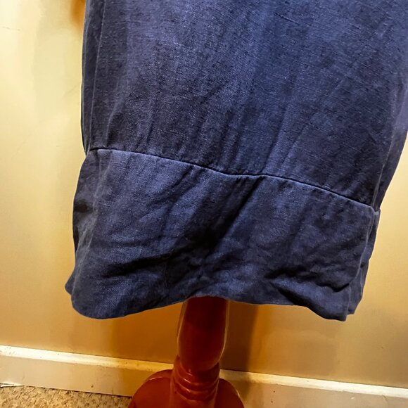 John P. Collection 100% Linen Knee Length Loose Shift Dress Lagenlook Size Small - Picture 4 of 9